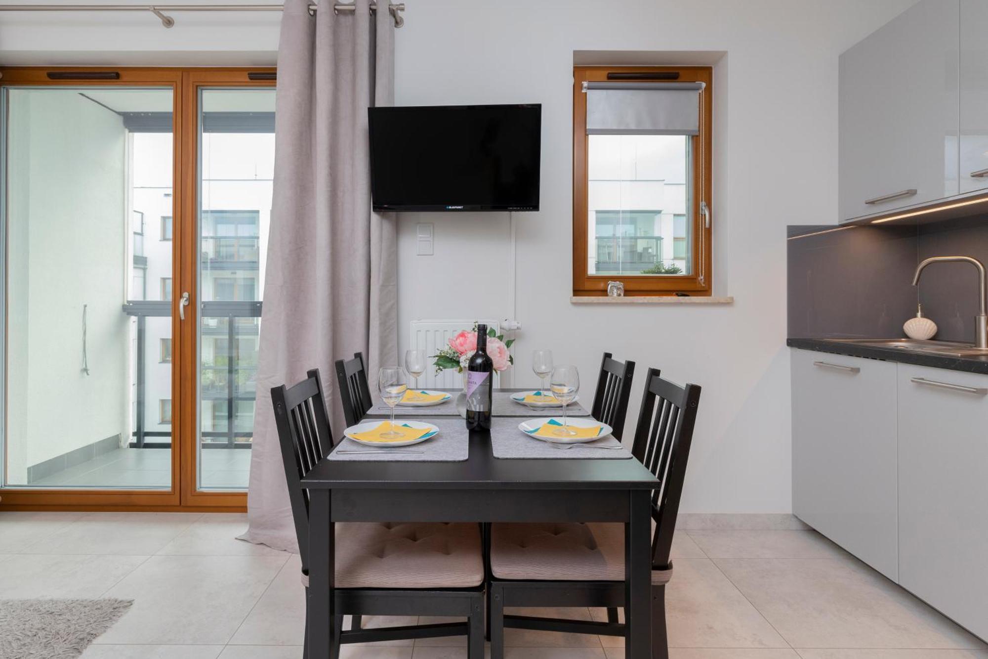 Apartament Z Widokiem Na Morze Obok Parku Millenium W Gdansku By Noclegi Renters מראה חיצוני תמונה