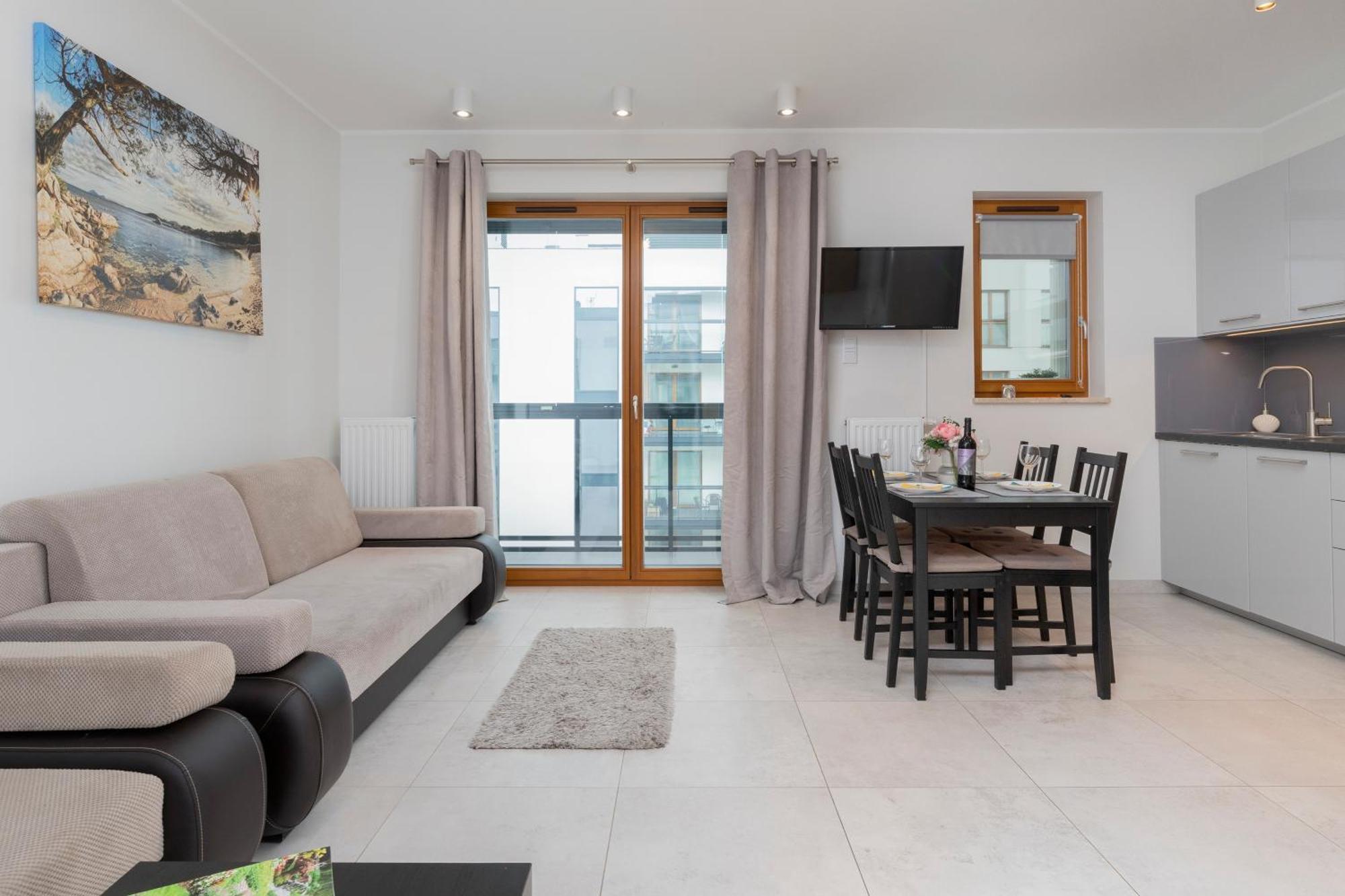 Apartament Z Widokiem Na Morze Obok Parku Millenium W Gdansku By Noclegi Renters מראה חיצוני תמונה